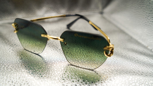 Overseasbaby luxury Green Sunglasses