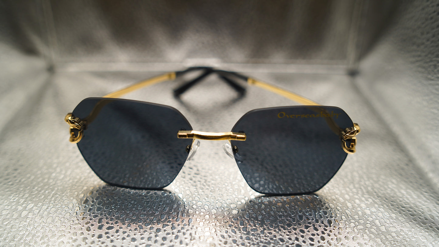 Overseasbaby luxury Black Sunglasses