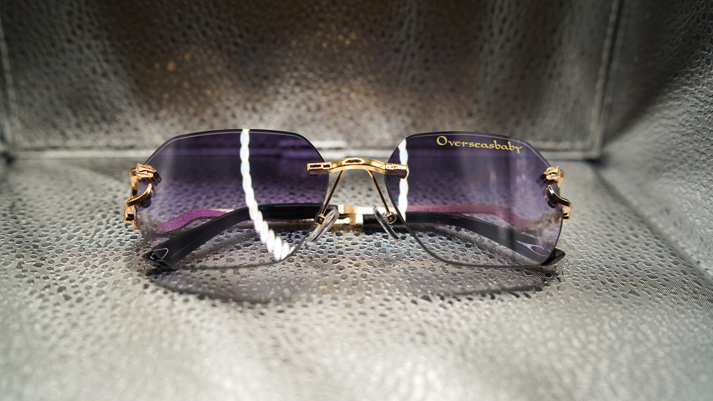 Overseasbaby luxury Purple Sunglasses