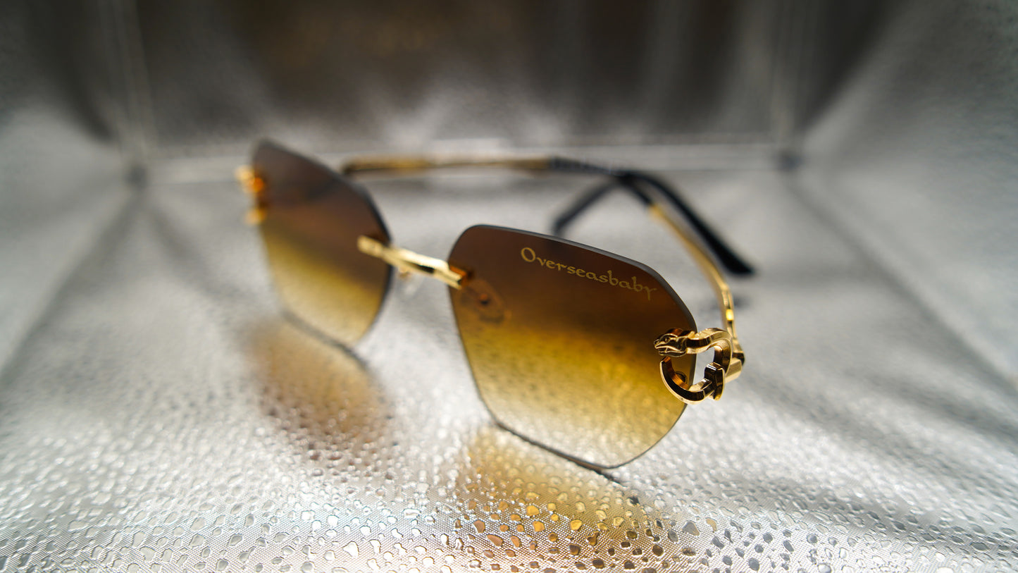 Overseasbaby luxury Brown Sunglasses