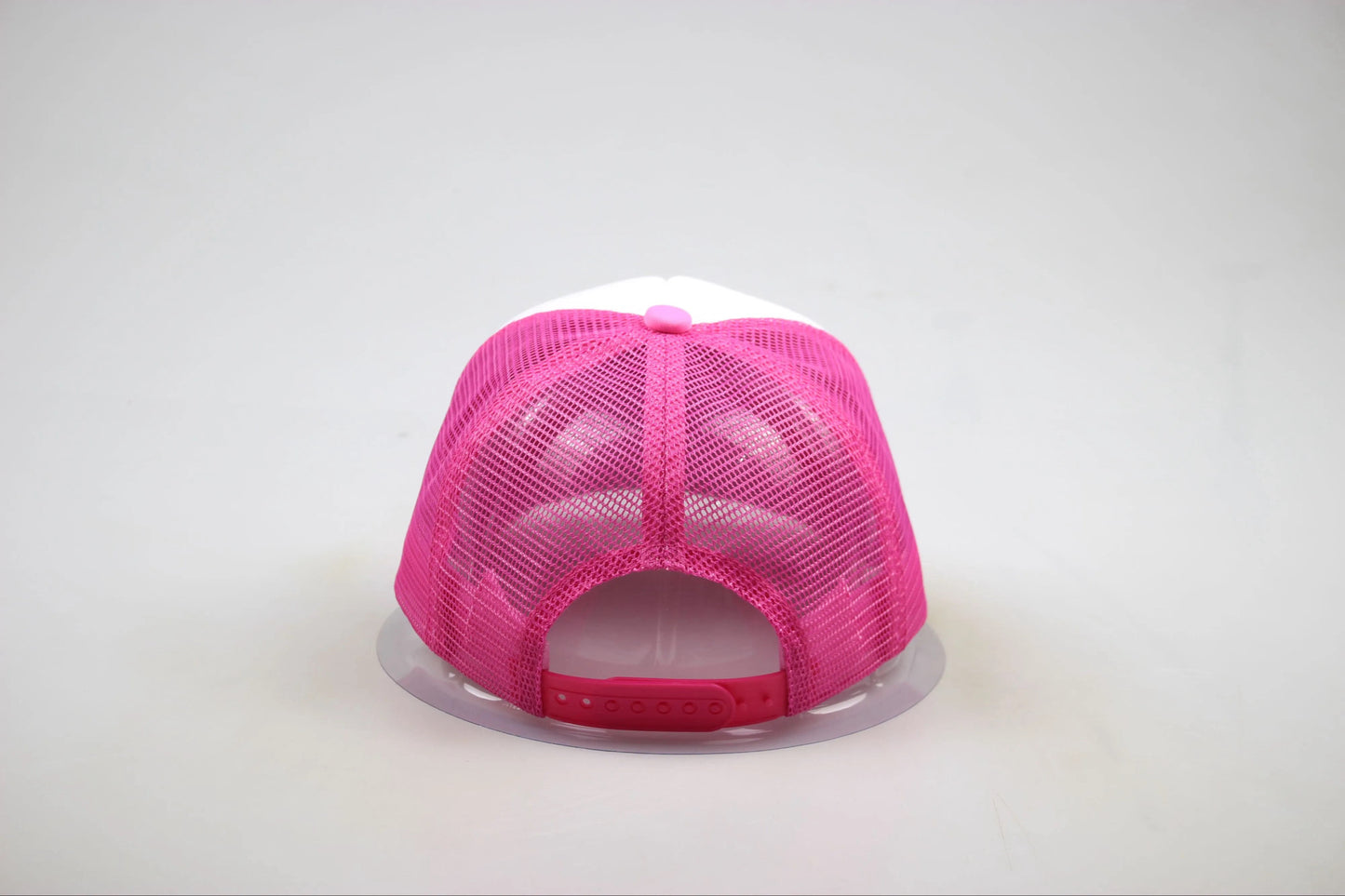 Pink Overseasbaby embroidered trucker hat