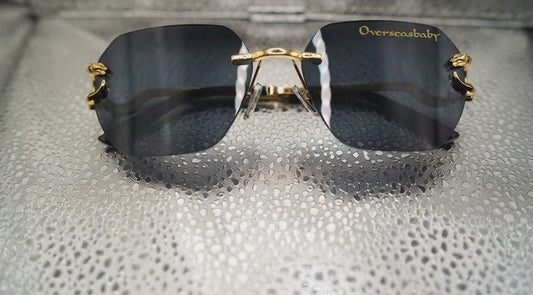 Overseasbaby luxury Black Sunglasses
