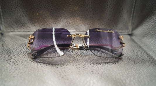 Overseasbaby luxury Purple Sunglasses