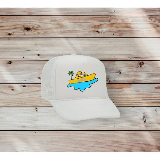 OverSeasBaby yacht club white hat - Overseasbaby