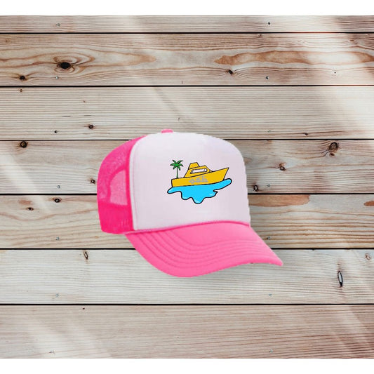 OverSeasBaby yacht club pink hat - Overseasbaby